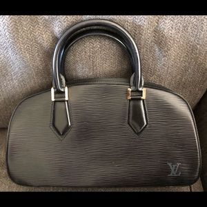 LOUIS VUITTON Auth Black Epi Jasmine Handbag Purse